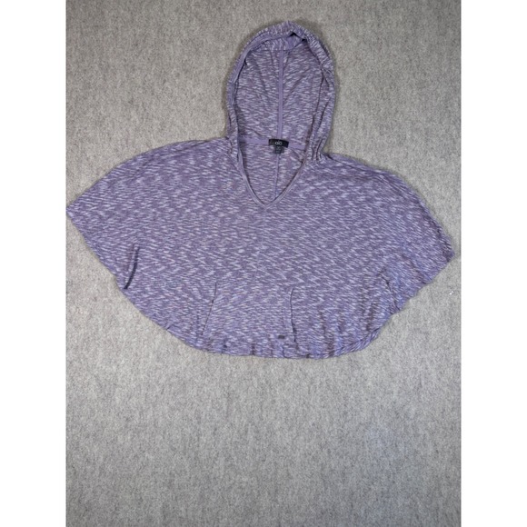 alo Sweaters - k39. Alo Yoga Women Purple Space Dye Knit Hooded Poncho Top Small Yoga Layer